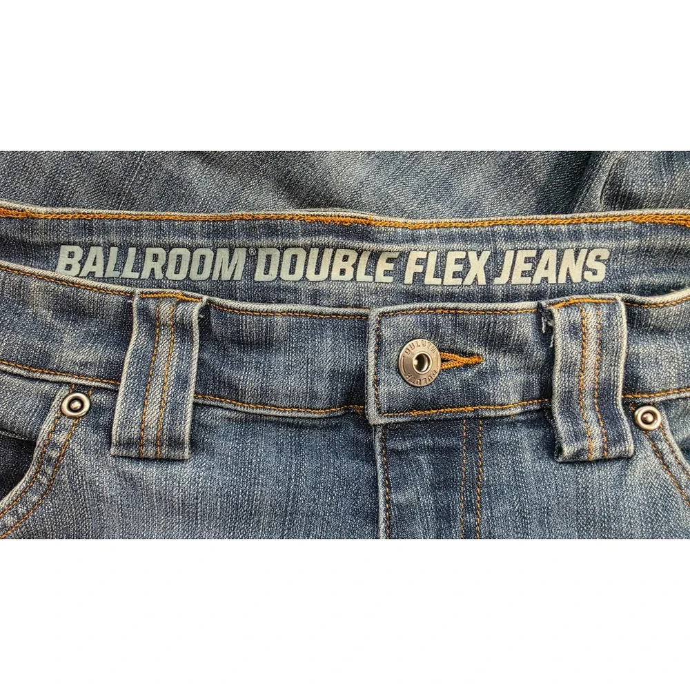 Duluth Trading Co Ballroom Double Flex Jeans Mens 36x32 Relaxed Fit Blue Denim